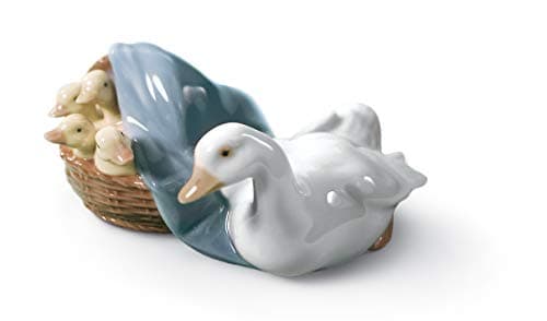 LLADRÓ Ducklings Figurine. Porcelain Ducks Figure.