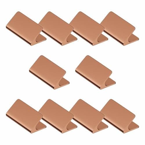 LAPO 10 Piece Pull Knobs for Drawers – Cabinet Knob for Kitchen, Wardrobe, Cupboard, and Home Furniture (Material-Aluminum, PVD Rose Gold Finish)