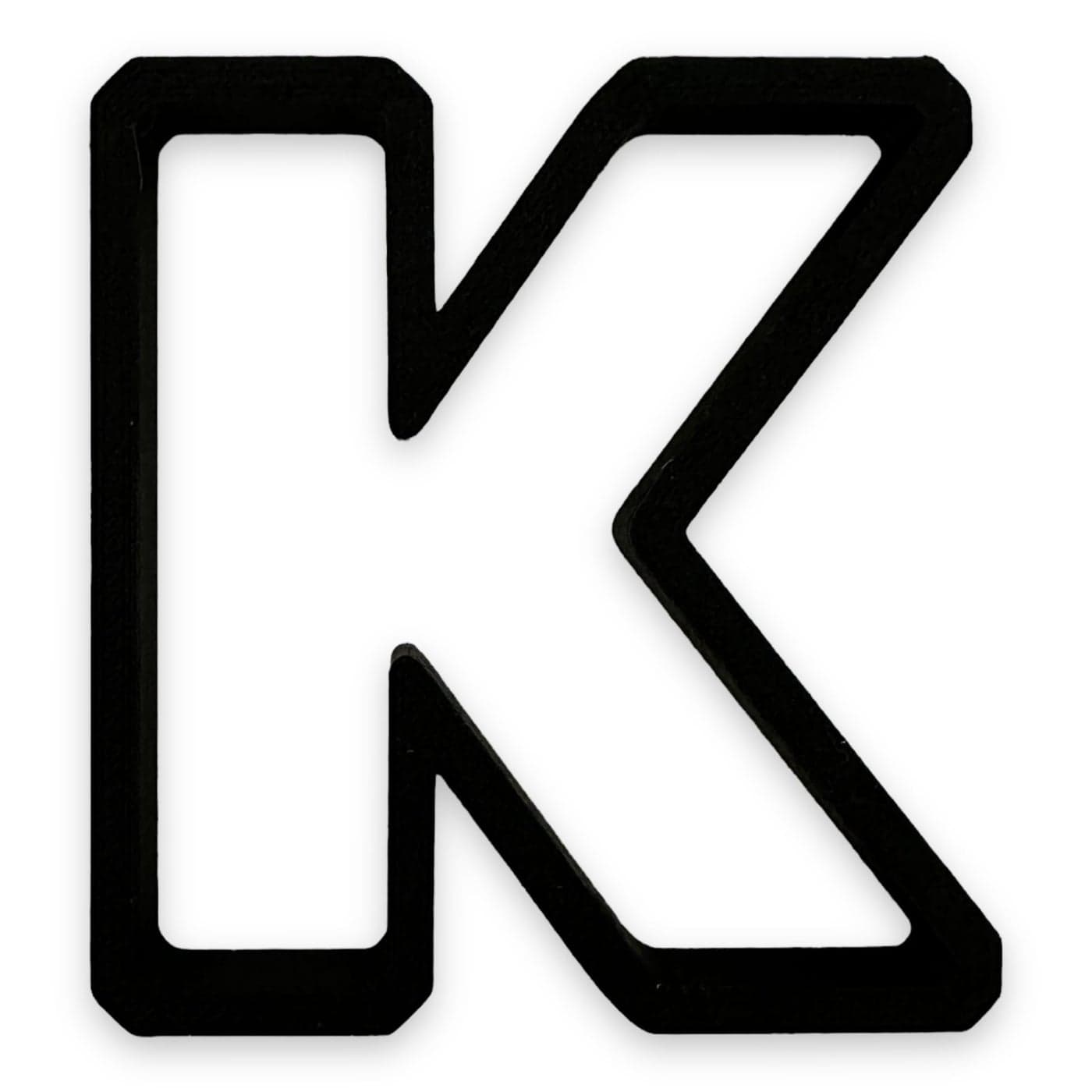 K Capital Block Letter Cookie Cutter with Easy to Push Design 35 inch