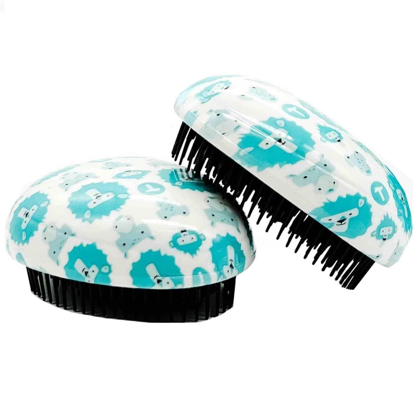 T is for Tame Detangling Brush for Toddlers Kids Mini Detangler Brush Tames Knots WOut Tears or Tantrums Perfect Size Shape for Kids Hands Developed by Mom of Twins Set of 2 Brushes