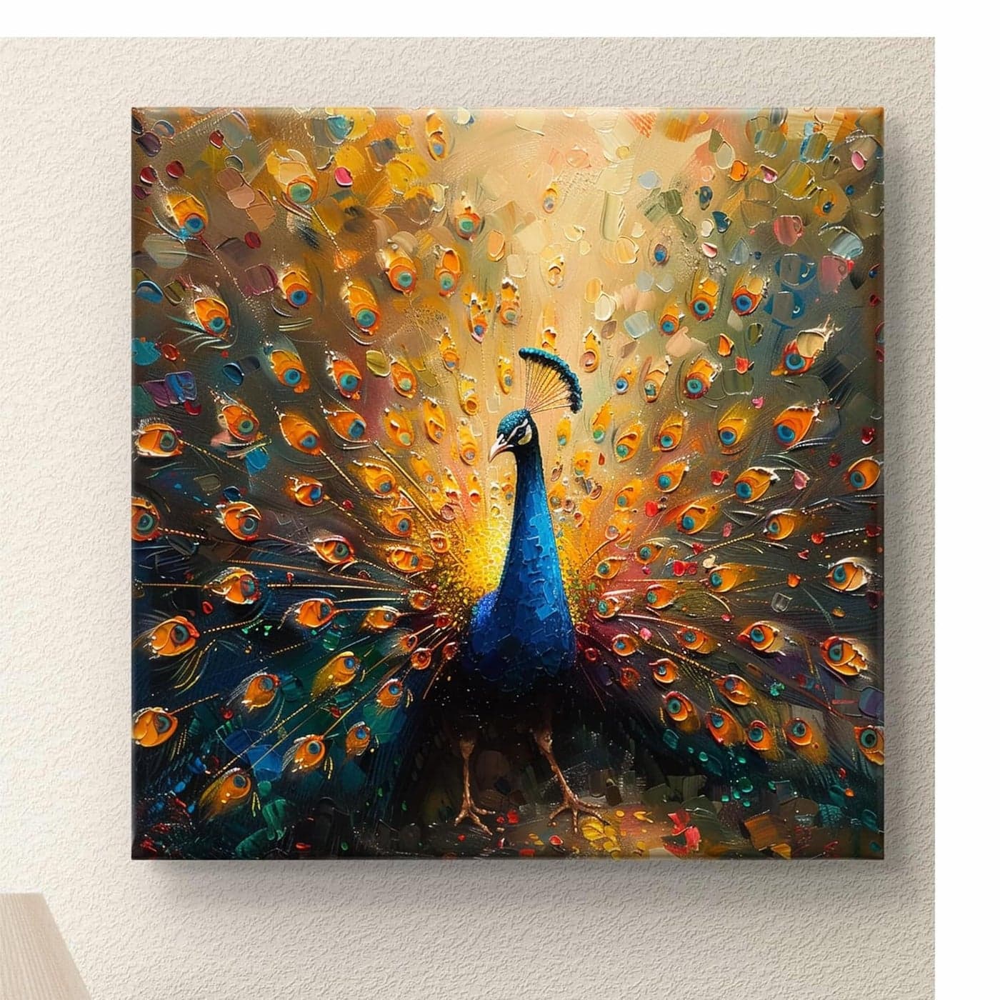 SAF Wooden Framed Peacock Canvas Wall decor Painting for Home and office Home dcor PaintingLiving Room BedroomOffice Room Decor Painting for Wall Decoration CVS38112A
