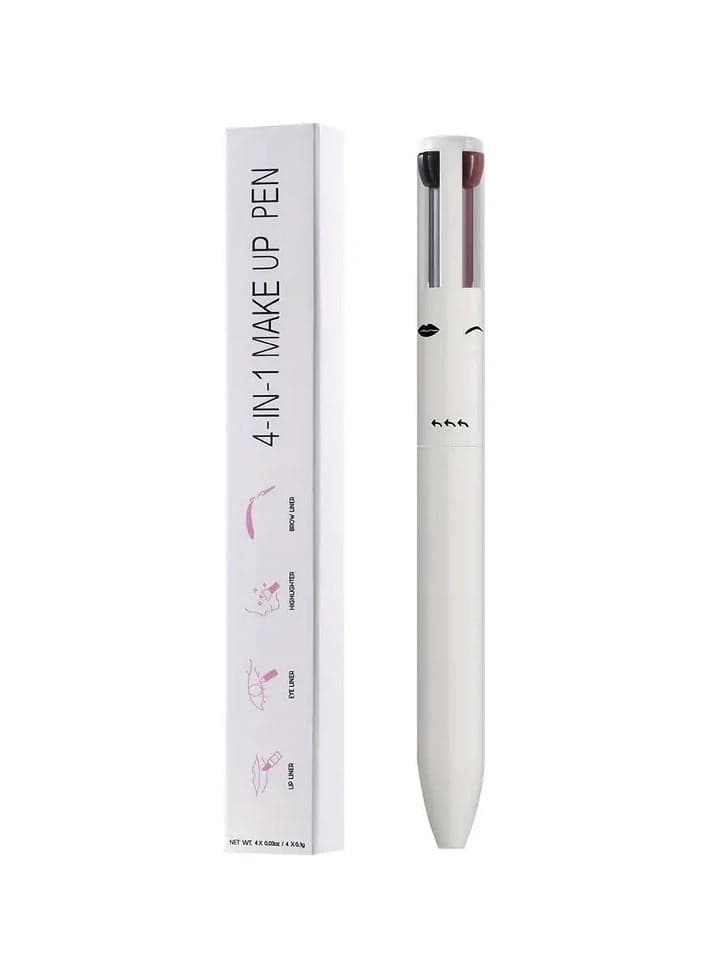 4 in1 Eyebrow Contour & Highlight Pen Brow Contour Highlighting Waterproof Eyebrow Pencil