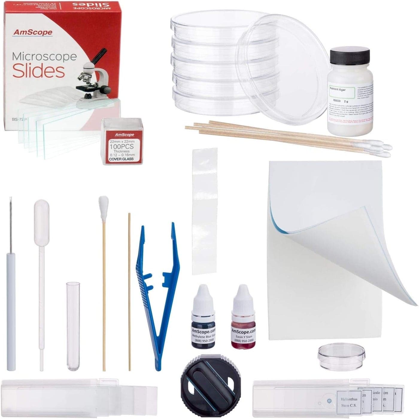 AmScope Compound Microscope Accessory Kit Preparation and Culturing