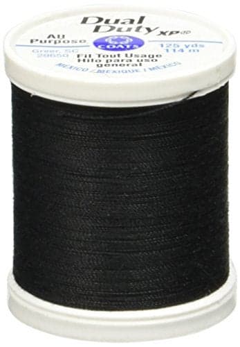 Coats Thread & Zippers Dual Duty XP General Purpose Thread, 125-Yard, Black