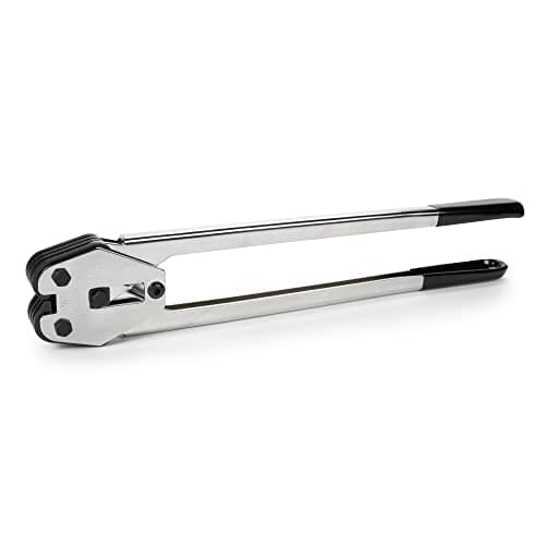 IDL Packaging C-5004 Regular-Duty Strapping Sealer/Crimper for 1/2" Polyester (PET) Strapping - Less Effort in Closing The Seal with Long Handles - Heat-Treated Wearing Steel Parts