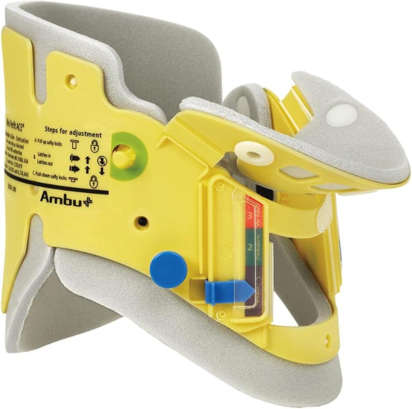 Ambu Mini Perfit ACE Preformed Extrication Cervical Collar One Size Adjustable Neck Circumference 000281106