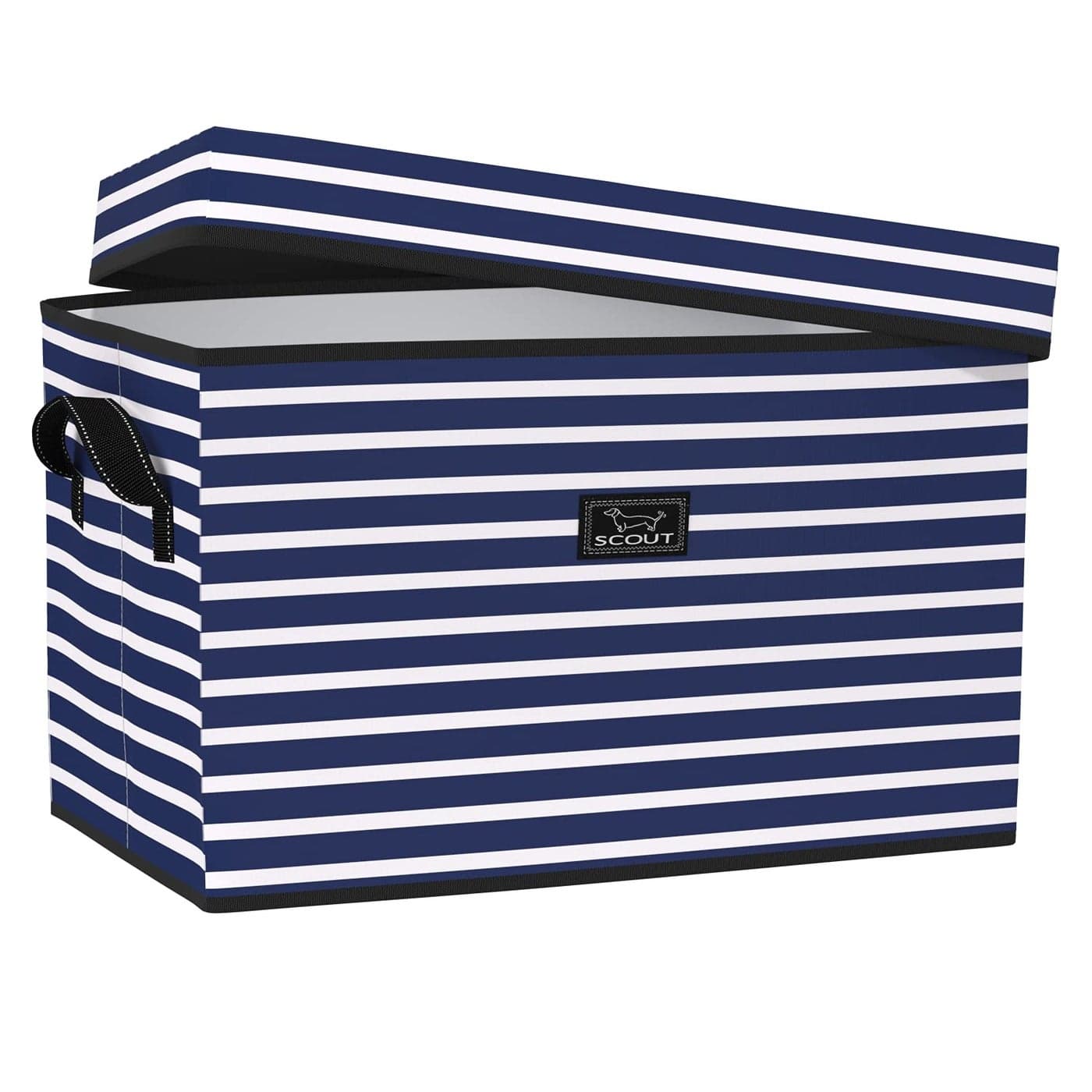 SCOUT Rump Roost LG Large Lidded Storage Bin with Handles Collapsible Stackable Doubles as Seat or Table Holds 90 Lbs