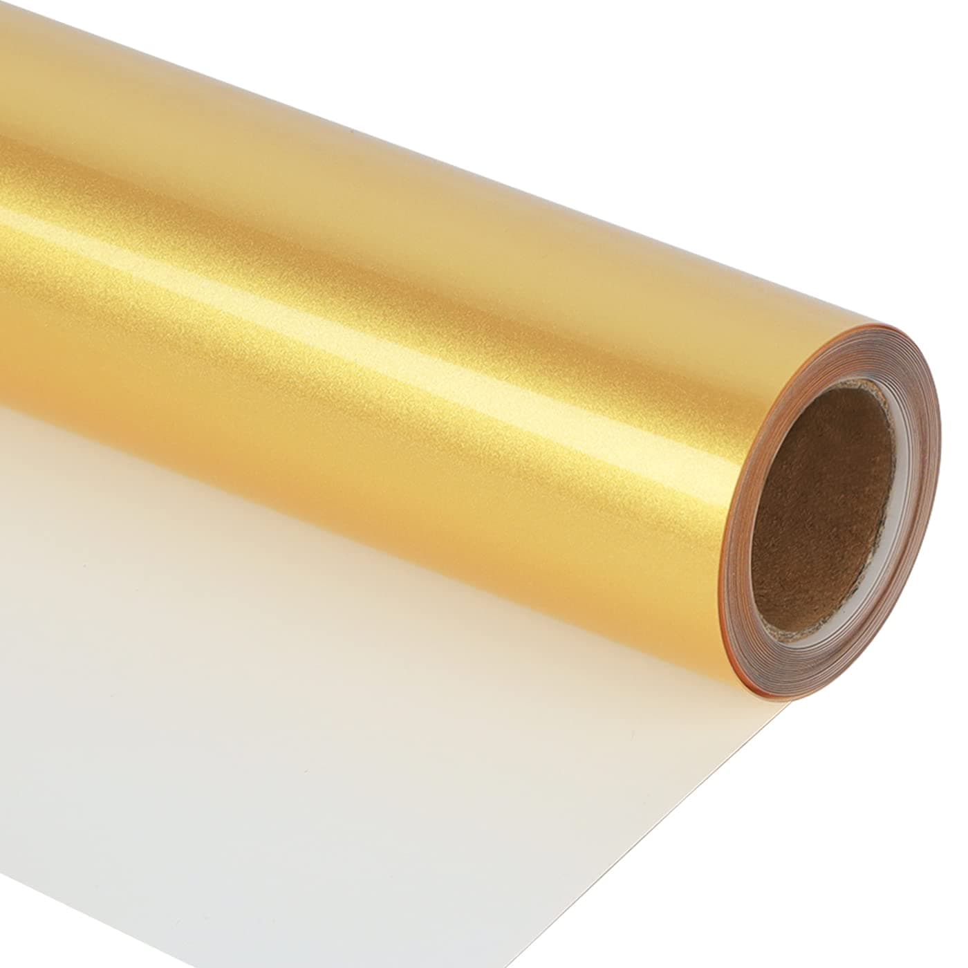 guangyintong Shiny Golden Heat Transfer Vinyl HTV Rolls 12 x 8ft PU Iron on Vinyl Bundle for TShirts Stretchy Thin Soft HTV Vinyl for All Cutter Machine Easy to Cut Weed for Heat Vinyl Design