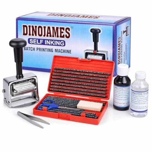 Dinojames Batch Coding Machine SG666 Letter Size-3mm (Up to 6 Lines) Printing Area - 60X40mm