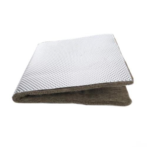 AC PERFORMANCE Basalt Laminated Aluminum Heat Shield Insulation Armor for Exhaust headers, Manifolds, Turbo housing, 1/2" Thick x 1' Wide x 2' Long
