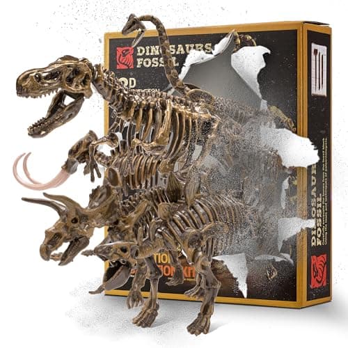 VIBIRIT Dig Up Dinosaurs Skeleton SetDinosaur Digging Fossil Kit Model ToysExcavation Kits for kids512yearEducational Realistic Toys for KidsBoysGirls