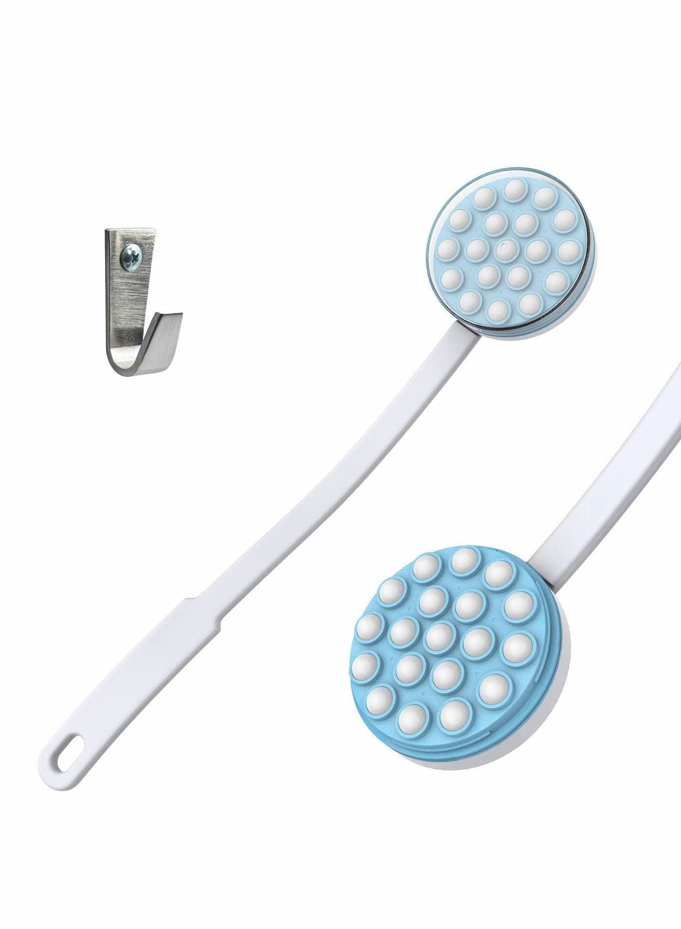 Lotion Applicator and Massager, Handheld Long Handled Easy Reach Roll-On for Sunscreen, Cream, Shower Gel on Back, Legs Feet