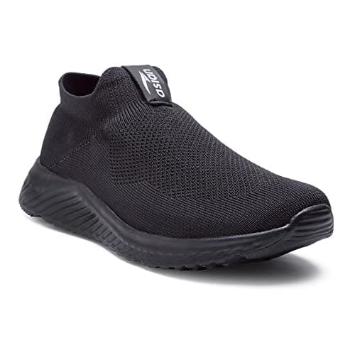 ASIAN Moonwalk-01 Sports Shoes with Eva Sole Extra Jump Casual Slip-on Shoes for Men's & Boys-UK8 Full Black