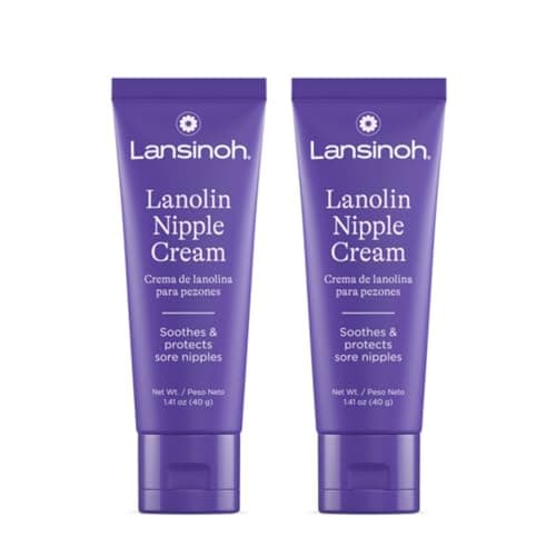 Lansinoh HPA Lanolin Nipple Cream | Sore Nipples Cracked Skin Breast Feeding 100% Natural | Tasteless & Odourless BPA BPS-free Breastfeeding | Safe for Baby and Mom | Hospital Bag Maternity Essentials | 40ML (Pack Of 2)