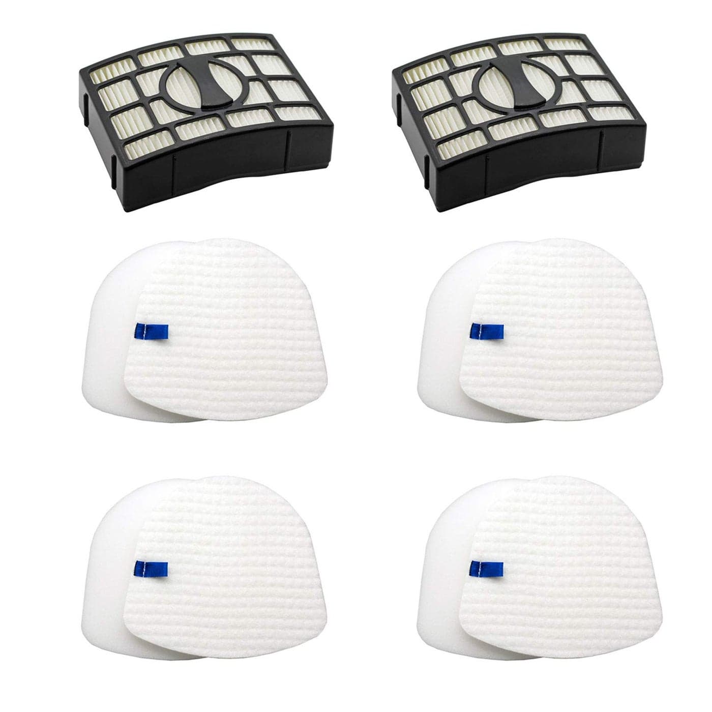 Lemige Vacuum Filters Replacement Parts for Shark Navigator ZeroM LiftAway Upright Vacuum ZU560 ZU560C ZU561 ZU562 ZU572 UV650 UV725 2 Post Filters 4 Foam Felt Filters Kit XHEPA560 XFFK560