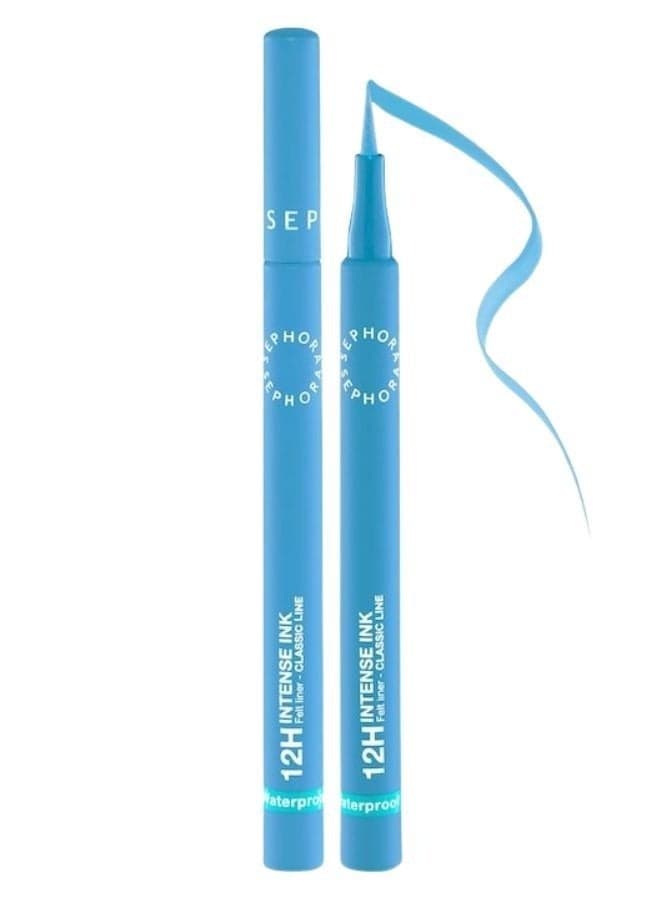 SEPHORA COLLECTION 12h Intense Ink Classic Line - Precise, Intense Felt-Tip Eyeliner 05 Baby Blue 1ml