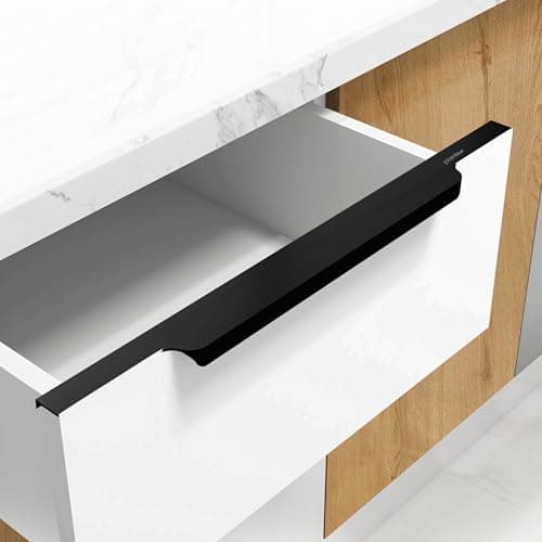 Plantex Profile Handle for Kitchen Cabinet/20 Inch Aluminium Drawer Profile Handle/Wardrobe Pull Handle for Home/Office/Hotel - Pack of 1 (Black)