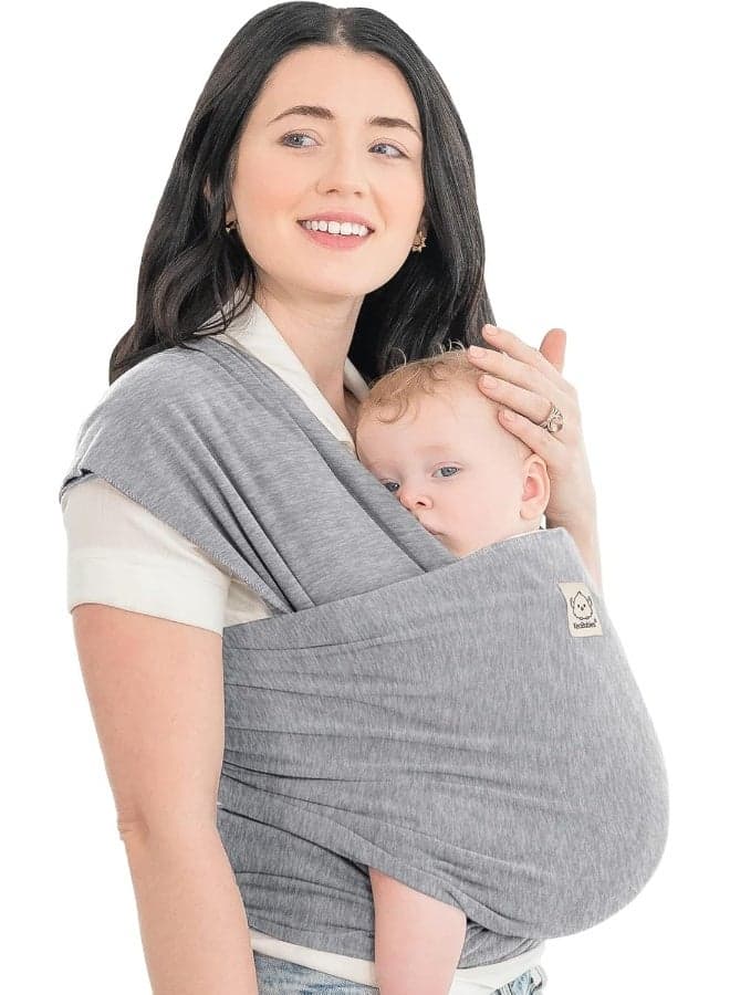 KeaBabies Baby Wrap Carrier - All in 1 Original Baby Carrier Newborn to Toddler Sling, Easy to Wear, Hands Free Bonding, Lightweight, Breathable Infant Wraps (Classic Gray)
