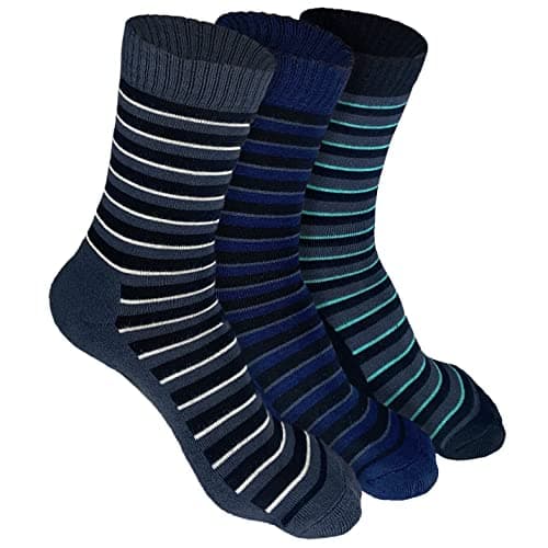 HEELIUM Bamboo Crew Socks For Men | Formal & Office Socks | Odour Free & Cushioned Base | 3X Softer Than Regular Socks, Multicolor