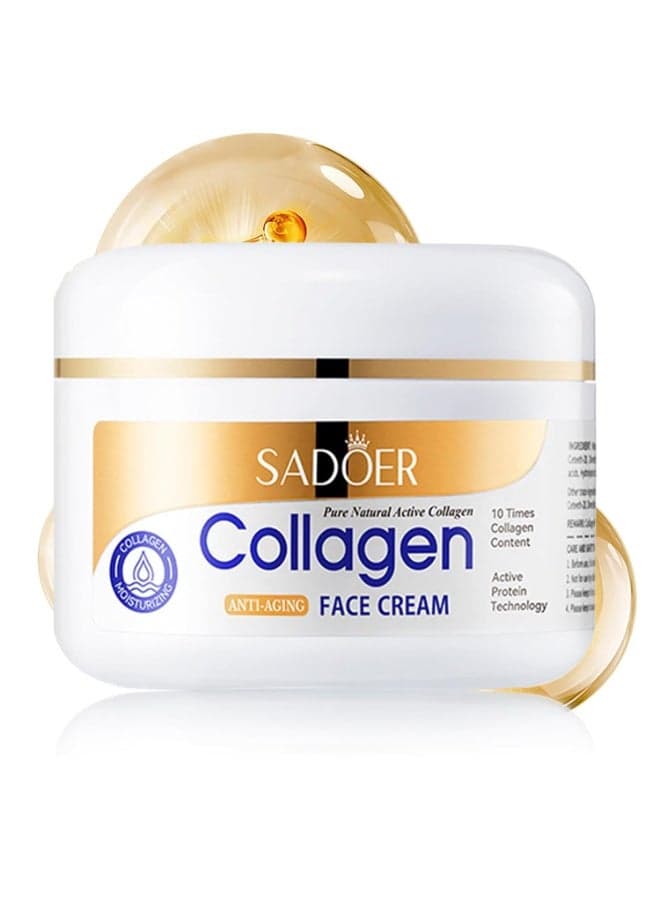 SADOER Collagen Anti-Aging Skin Repair Moisturizing Face Cream Collagen, Anti-Aging, Skin Repair, Moisturizing, Hydrating, Firming, Wrinkle Care, Elasticity, Facial Care, Beauty Cream, Glow Skin, Smooth Texture, Skin Nutrition, Radiance Boost, Healthy Skin, Moisture Lock, Skin Support, Daily Hydrati
