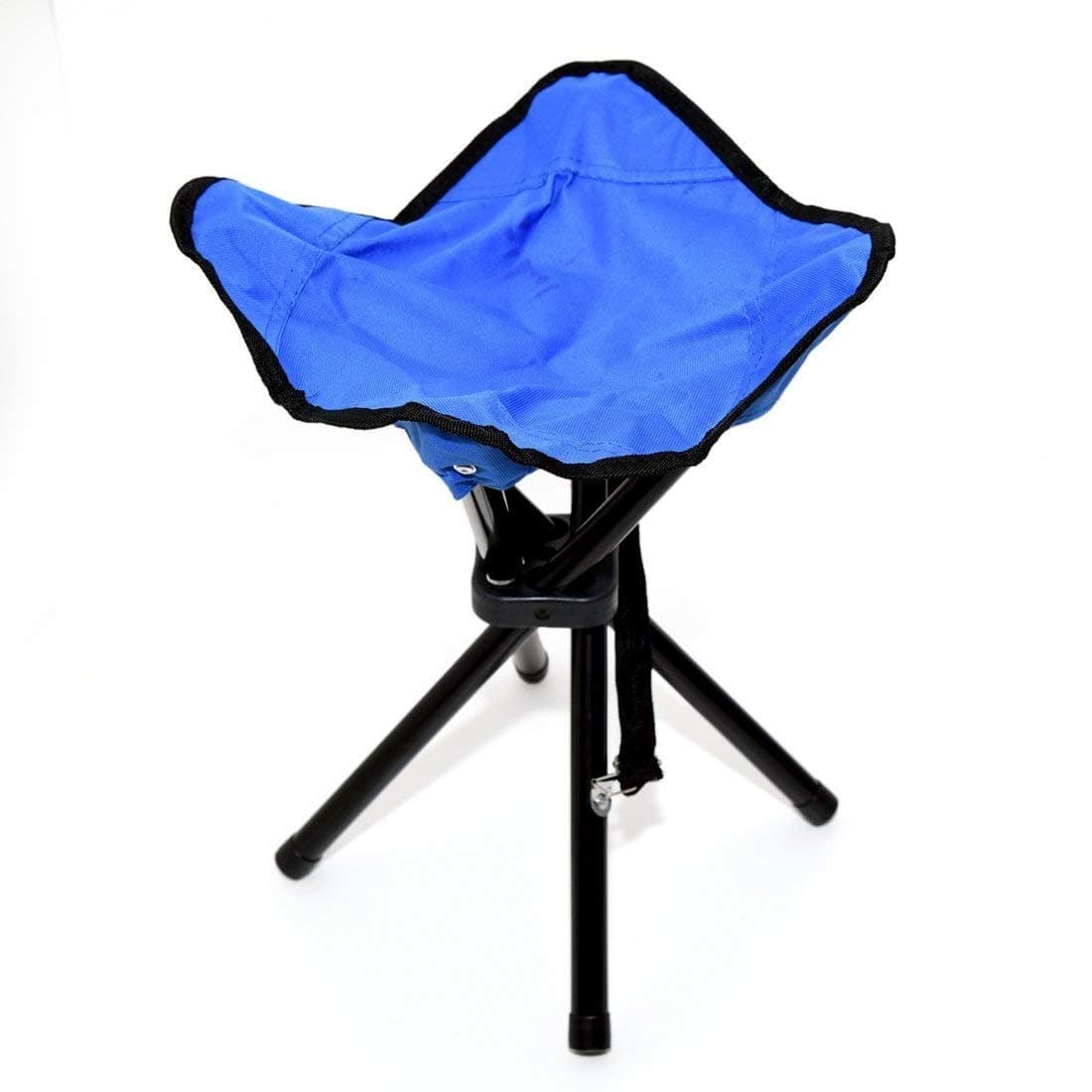 AARSH Smart mall Folding Fourpod Stool Portable Four Leg Fishing Stool for Outdoor Camping Blue