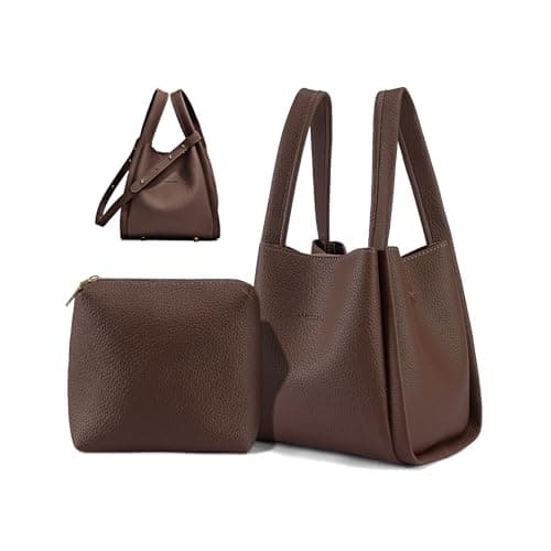 VMEECARL Small Bucket Bags for Women, Trendy Vegan Leather Mini Crossbody Handbag with Adjustable Shoulder Strap
