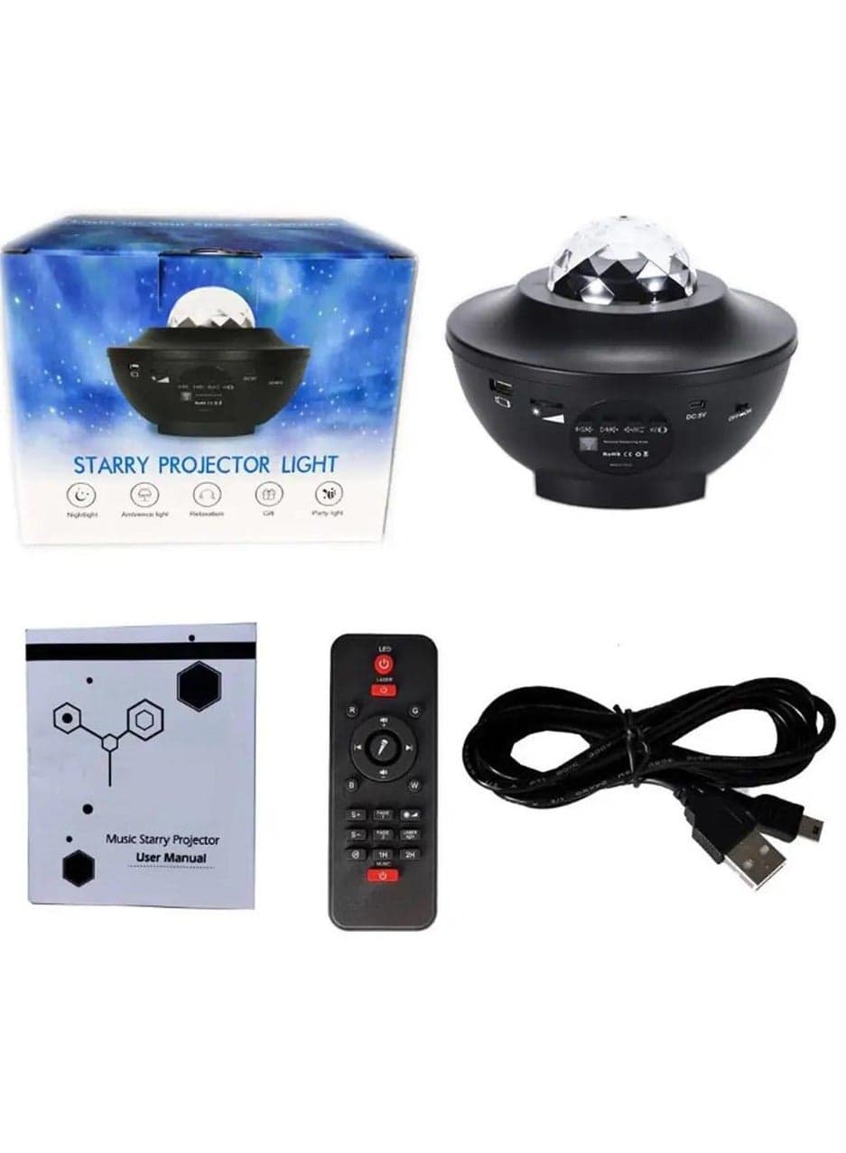 LED Star Galaxy Projector Ocean Wave Night Light Room Rotate Starry Sky Projectors Lamp Decoration Bedroom Decor Gift Party