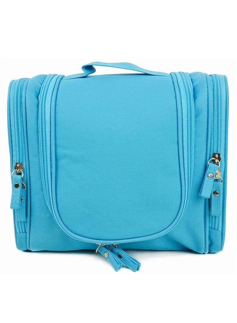 Blue Hanging Travel Toiletry Bag for Toiletries Makeup Cosmetics