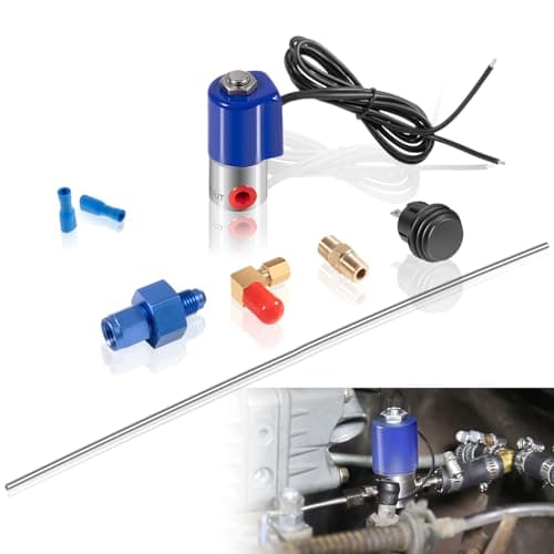 160304AN Line Purge Valve Kit Integrate with Nitrous Systems Release Trapped Air or Gaseous Nitrous Reduced Lag Time