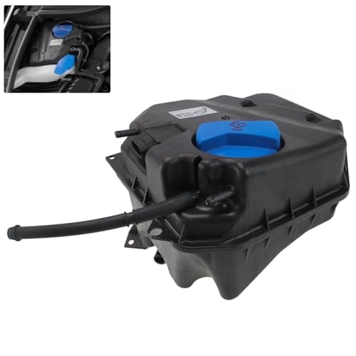 PPNZQAUT 603-980 Engine Coolant Reservoir Tank with Sensor & Cap Compatible with 2007-2015 Audi Q7 3.0L 3.6L 4.2L | 2004-2010 Volkswagen Touareg 3.0L 3.2L 3.6L 4.2L 4.9L 5.0L Replaces# 7L0121407C