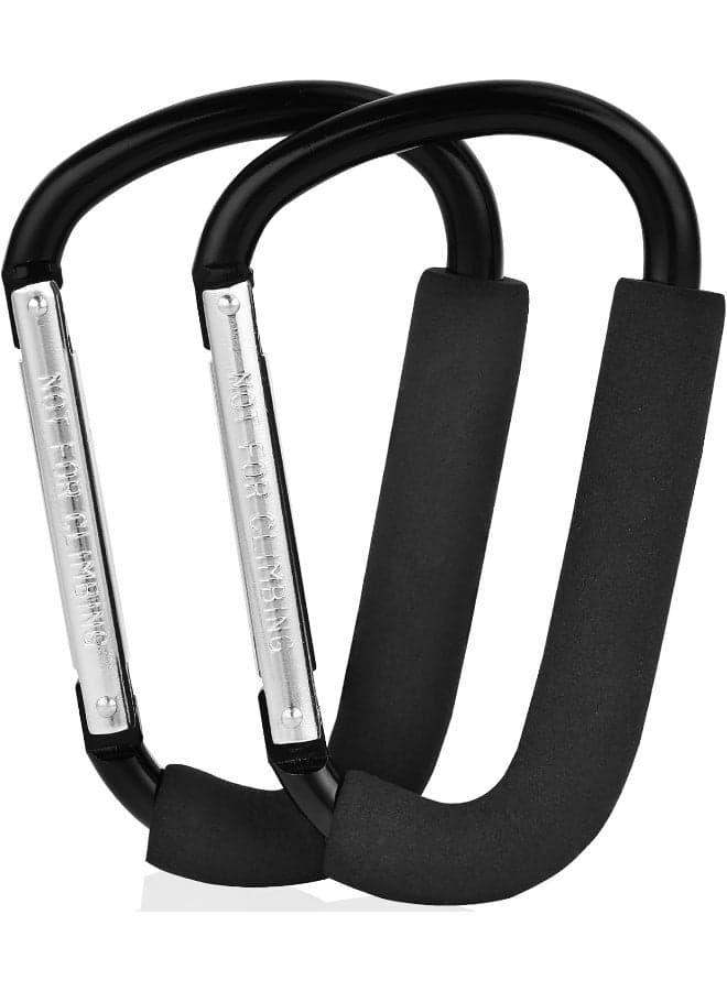 NEOACT 2 Pack Stroller Hooks, 6.3" Large Stroller Clips