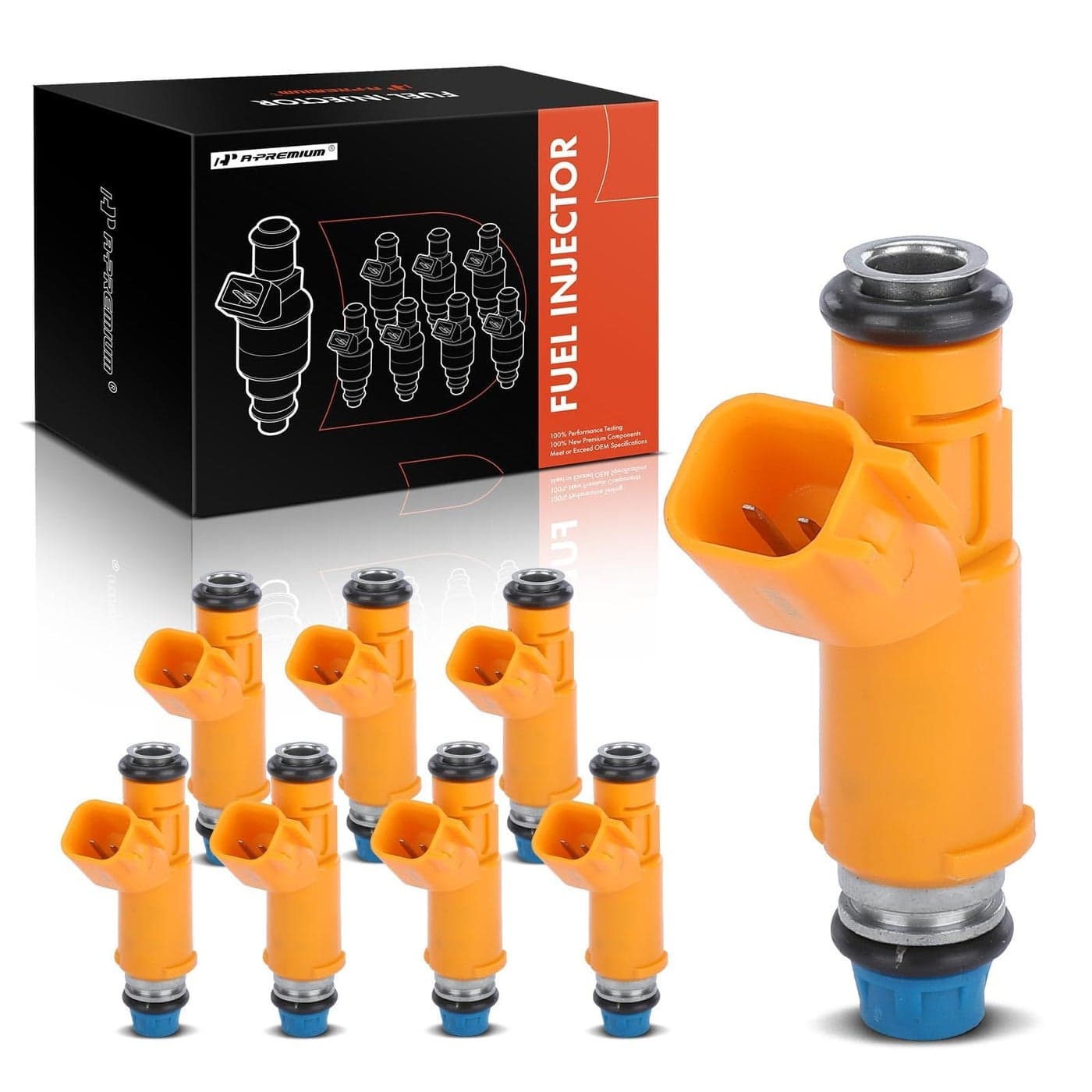APremium Fuel Injectors Set of 8 Compatible with Land Rover LR3 Range Rover Range Rover Sport Jaguar XJ8 XK8 SType Replace 8002138N