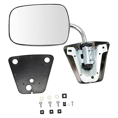 TRQ Driver or Passenger Side View Mirror Manual Folding Manual Adjustment Non-Heated No Memory Chrome Compatible with 1973-1986 Chevrolet GMC Suburban C10 C20 C30 1987-1991 GM1320103