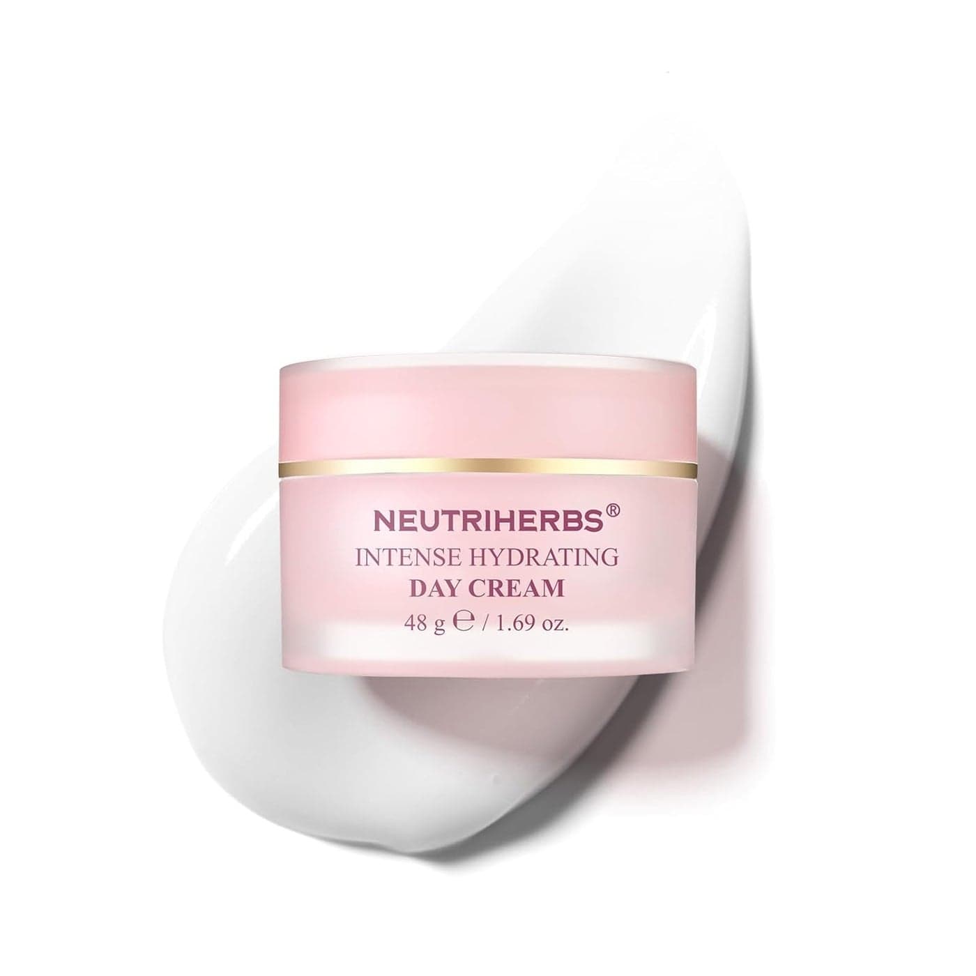 Neutriherbs Intense Hydrating Day Cream,Face Moisturizer with Hyaluronic Acid,Shea Butter,Centella,Sooth Nourish Moisturize Skin,Lightweight Face Cream for Dry or Sensitive Skin - 1.69oz
