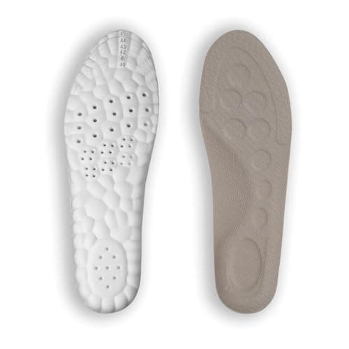 JUDEE 4D Foam insole for shoes men and Women Replacement Shoe Inserts for Sports Shoes Walking Running Sports Formal & Safety Shoes insoles (40-45 MEN)