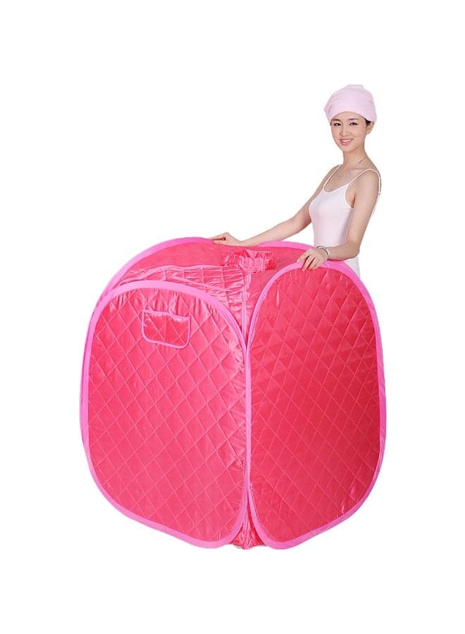 Portable Foldable Sauna Tent Cover Only, Heat Insulated Waterproof Steam Spa Enclosure with Zipper Opening and Compact Design for Home Relaxation, Personal Spa and Indoor Wellness Use, Pink