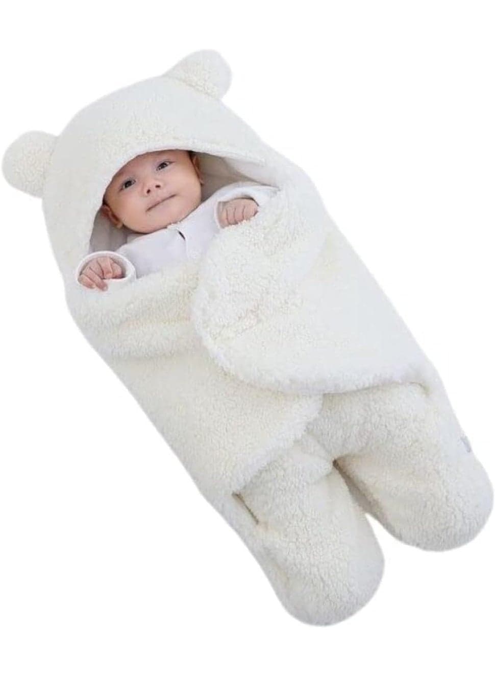 This serene scene showcases a baby at rest, wrapped in warmth and softness, capturing the essence of quiet joy, comfort, and the tender beauty of early childhood moments.