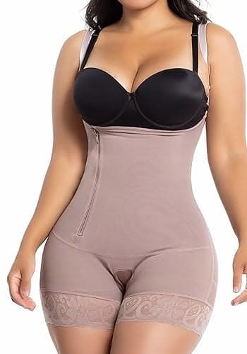 LT.ROSE BBL Faja Tummy Tuck S111 Post Surgery Compression Garment for Women Faja Colombiana Cocoa XL