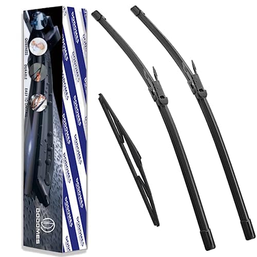 DODOMES 28 28 Windshield Wipers with 12 Rear Wiper Blade Replacement for Ford Focus 2012 2013 2014 2015 2016 2017 2018 Original Factory OEM Quality Pack of 3