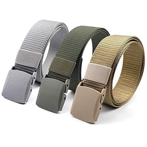 ZORO Unisex Nylon & Canvas Multicolor Waist Belt For Men & Women (Pack Of 2) Fits On Upto 40 Inches Waist Size