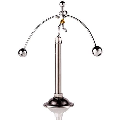 Sunnytech Steel Balance Toy Weightlifter Kinetic Art Balance Toy Balancing Decompressive Science Psychology Home Offic Decor Desk Decor WJ049