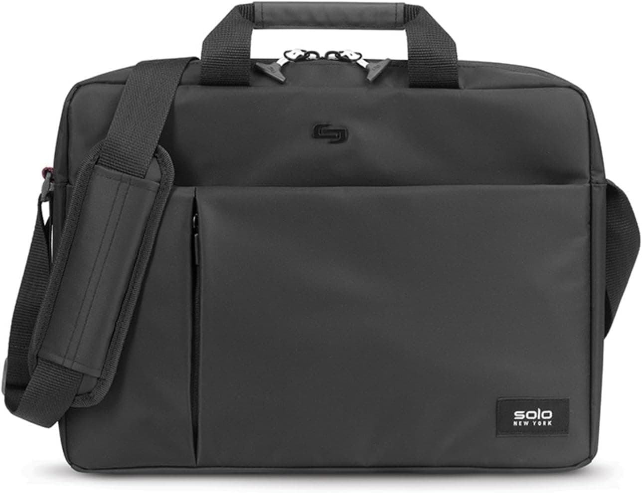 Solo New York Lead Slim Briefcase Black Fits up to 156 Laptop