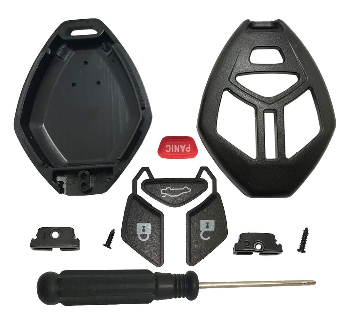 Horande Replacement Key Fob Cover fit for Mitsubishi 20072012 Eclipse 20072012 Galant 20072015 Lancer Keyless Entry Key Fob Shell