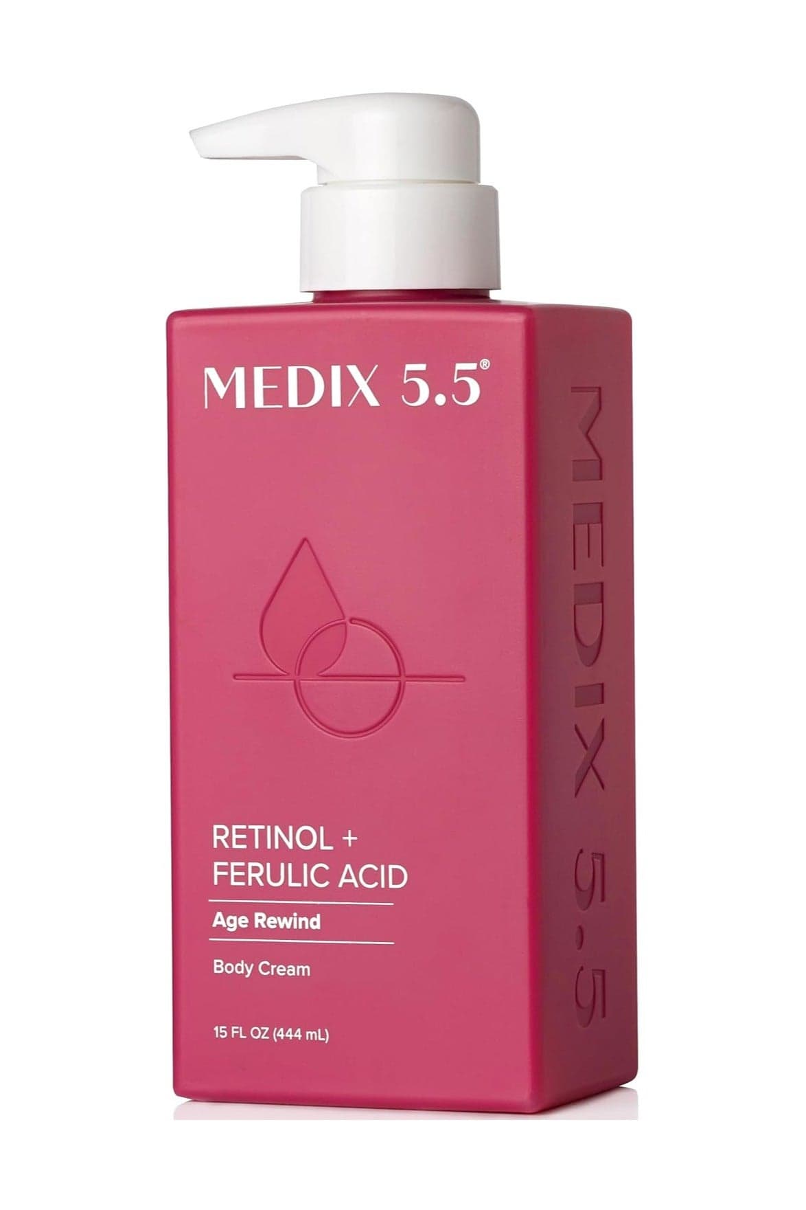 Retinol + Ferulic Acid Age Rewind Body Cream | Crepey Skincare Treatment | Retinol Firming Moisturizer | Anti Aging Firming Cream For Women Targets Look Of Crepe Skin, Wrinkles, & Sagging Skin, 15 Fl Oz