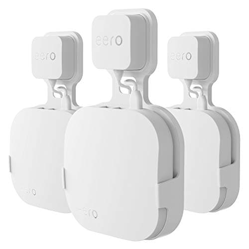 Wall Mount Holder for eero Pro Home WiFi SystemSimple and Sturdy Wall Mount Holder Stand Bracket NOT for eero 6 or eero pro 6 Without Messy Wires White3 Pack