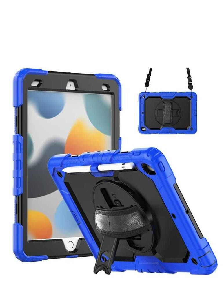 Compatible with Samsung Tab S6 Lite 10.4 P610/P615/P613/P619 2022 (with pen slot) Shockproof case with 360 degree rotatable stand hand strap