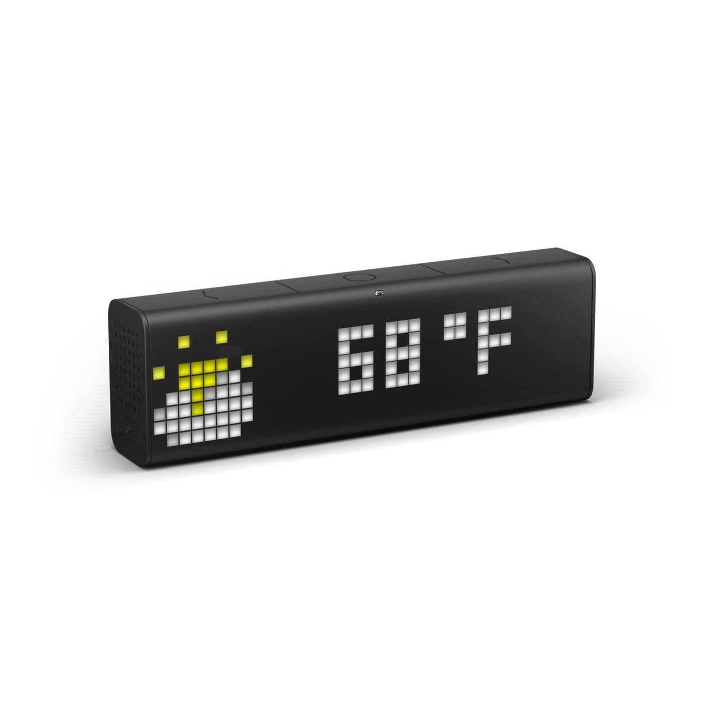 LaMetric TIME WiFi Clock for Smart Home Social Media Counter Cinema Lightbox Digital Alarm Clock with Weather Retro Pixel Art Bluetooth Speaker with 37x8 LED Display