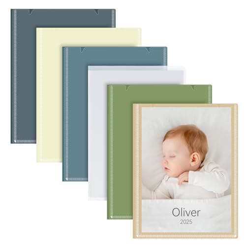 Vienrose Photo Album Bulk Set – Small Photo Album for 4x6 Pictures, 26 Pockets Holds 52 Photos, Postcard Album with Customizable Covers, Morandi Colors (Set of 6)