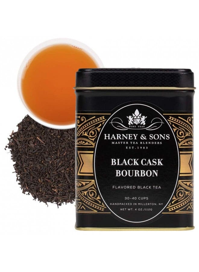 Harney & Sons Black Cask Bourbon 4 ounce loose tea in tin