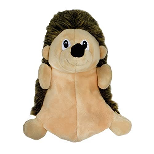 SmartPetLove Snuggle Puppy TenderTuffs Crinkle Large Tough Plush Stuffed Hedgehog Animal Dog Toy with Puncture Resistant Squeaker and Super Strong Seams
